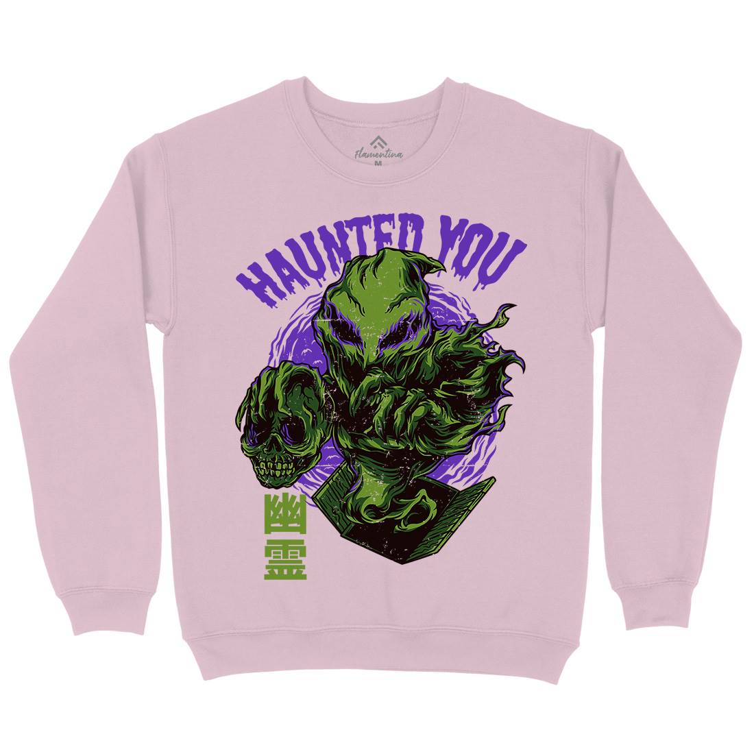 Haunted You Kids Crew Neck Sweatshirt Horror D609