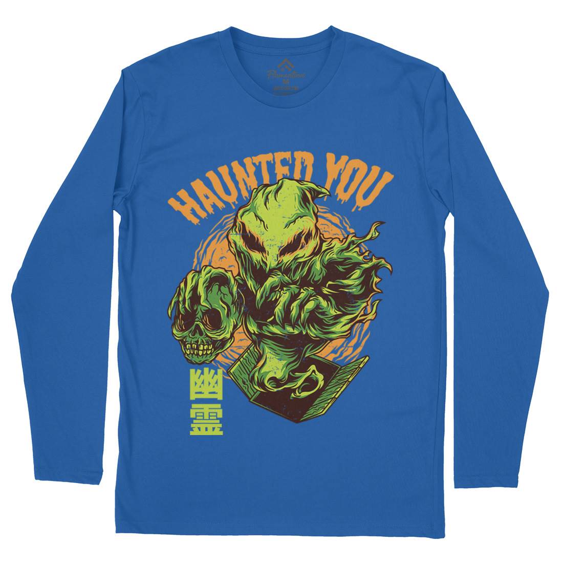 Haunted You Mens Long Sleeve T-Shirt Horror D609