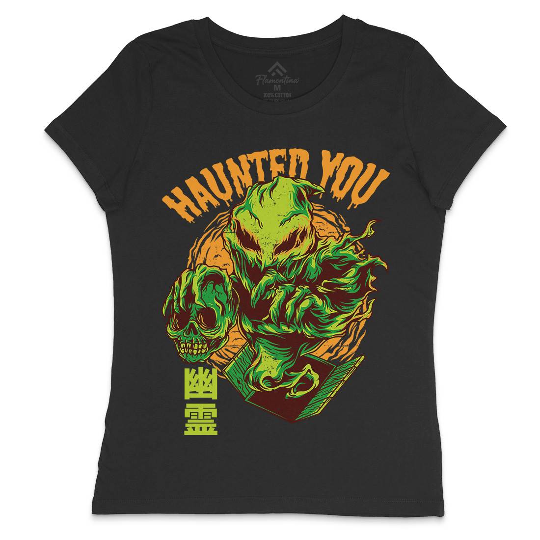 Haunted You Womens Crew Neck T-Shirt Horror D609