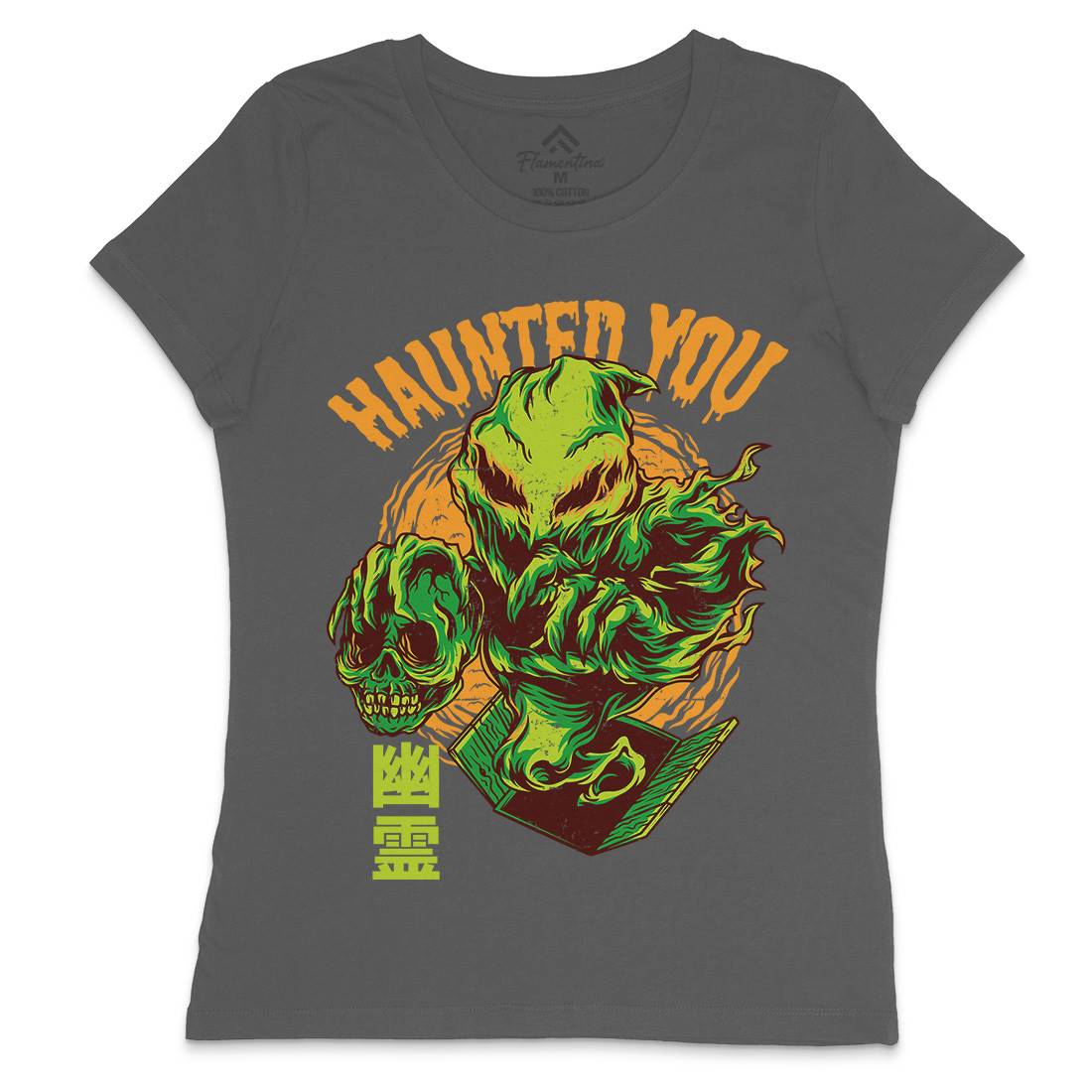 Haunted You Womens Crew Neck T-Shirt Horror D609