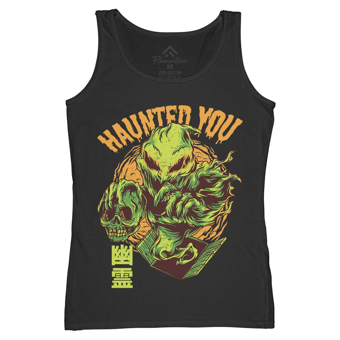 Haunted You Womens Organic Tank Top Vest Horror D609