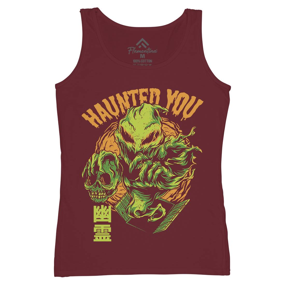 Haunted You Womens Organic Tank Top Vest Horror D609