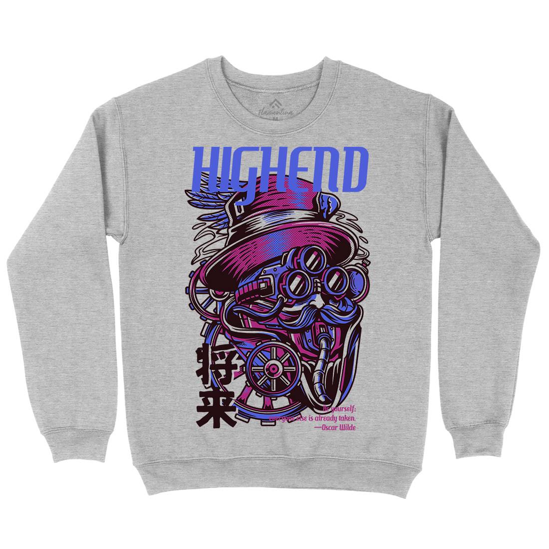 High End Kids Crew Neck Sweatshirt Steampunk D610