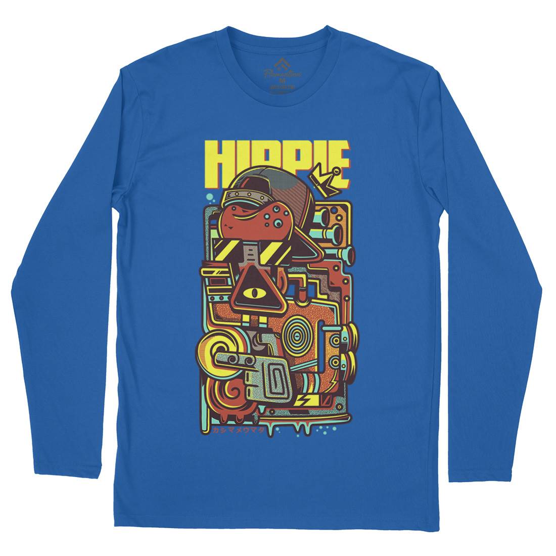 Hippie Mens Long Sleeve T-Shirt Space D611