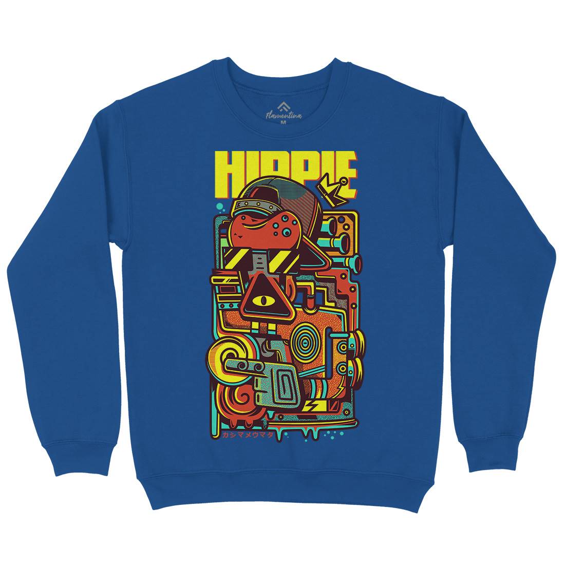 Hippie Kids Crew Neck Sweatshirt Space D611