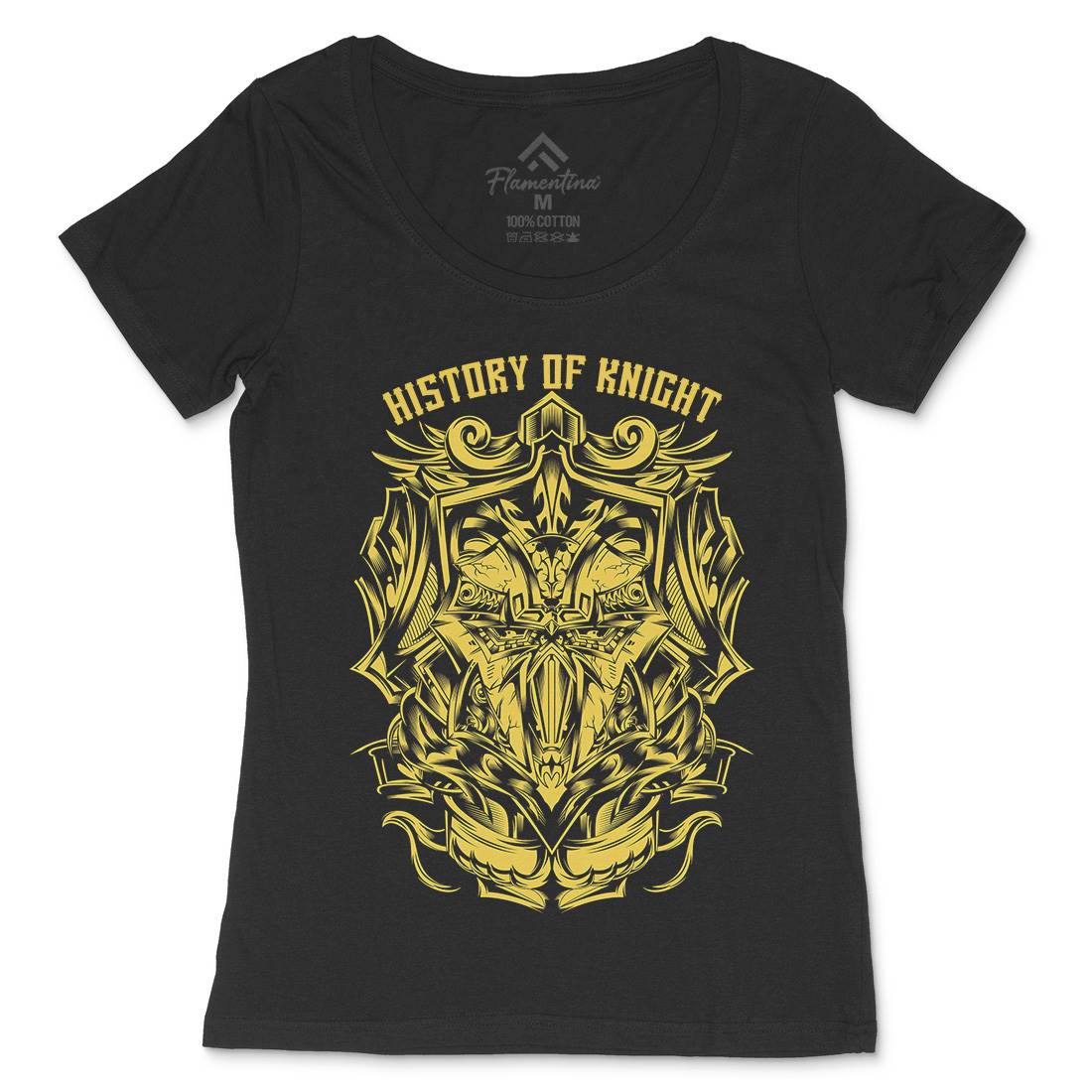History Of Knight Womens Scoop Neck T-Shirt Warriors D613