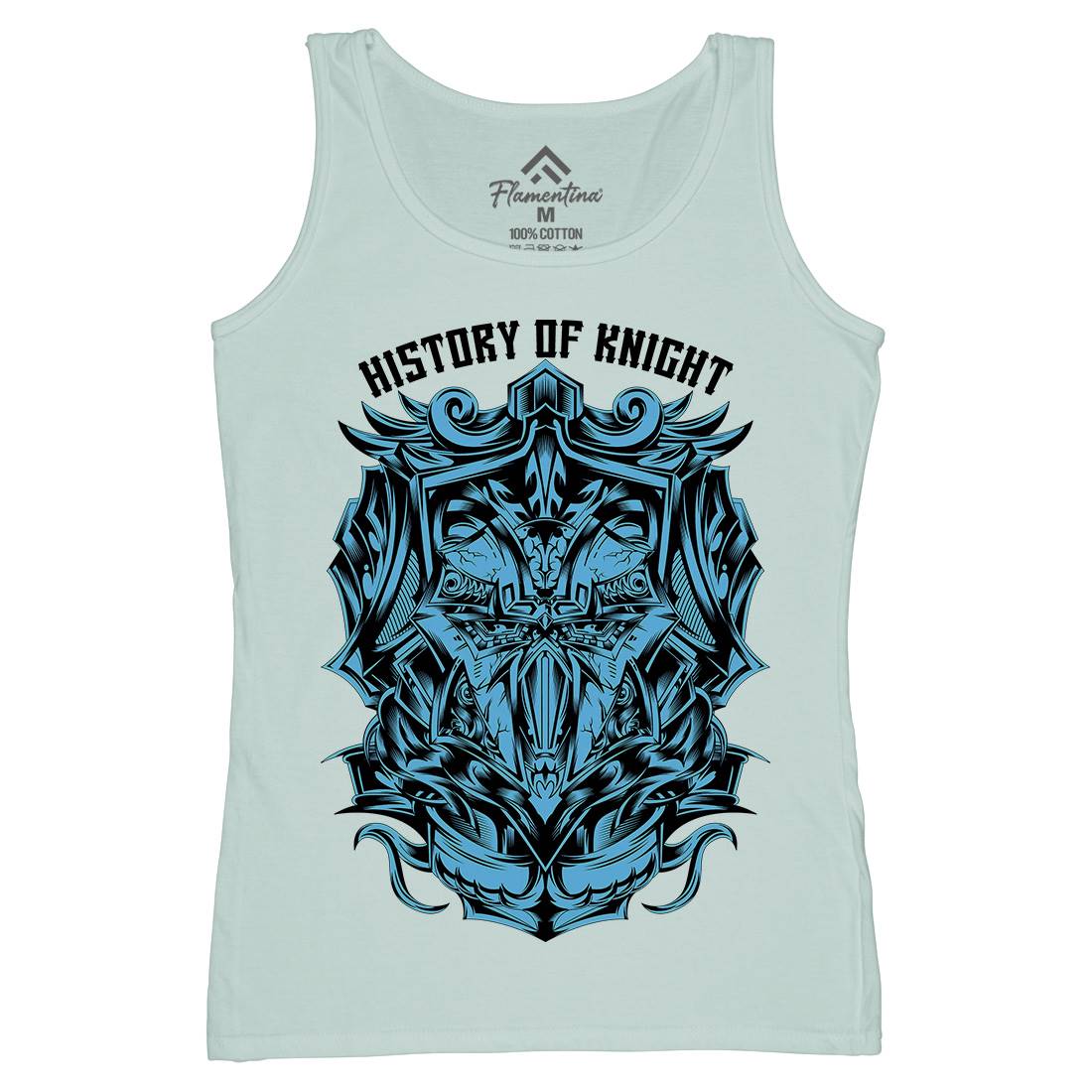History Of Knight Womens Organic Tank Top Vest Warriors D613