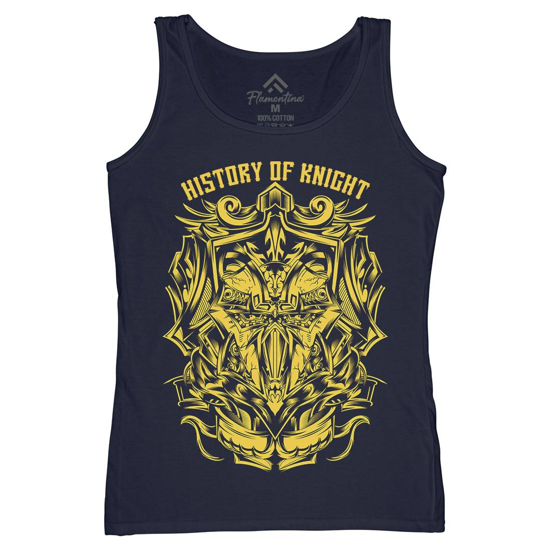 History Of Knight Womens Organic Tank Top Vest Warriors D613