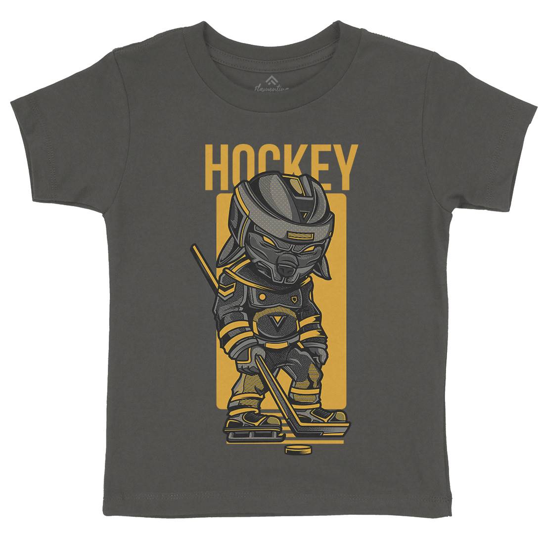 Hockey Kids Organic Crew Neck T-Shirt Sport D614