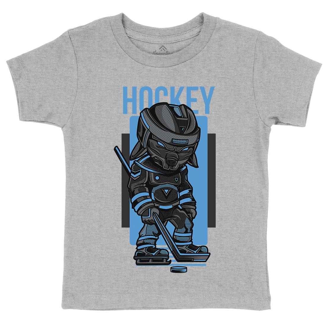 Hockey Kids Organic Crew Neck T-Shirt Sport D614