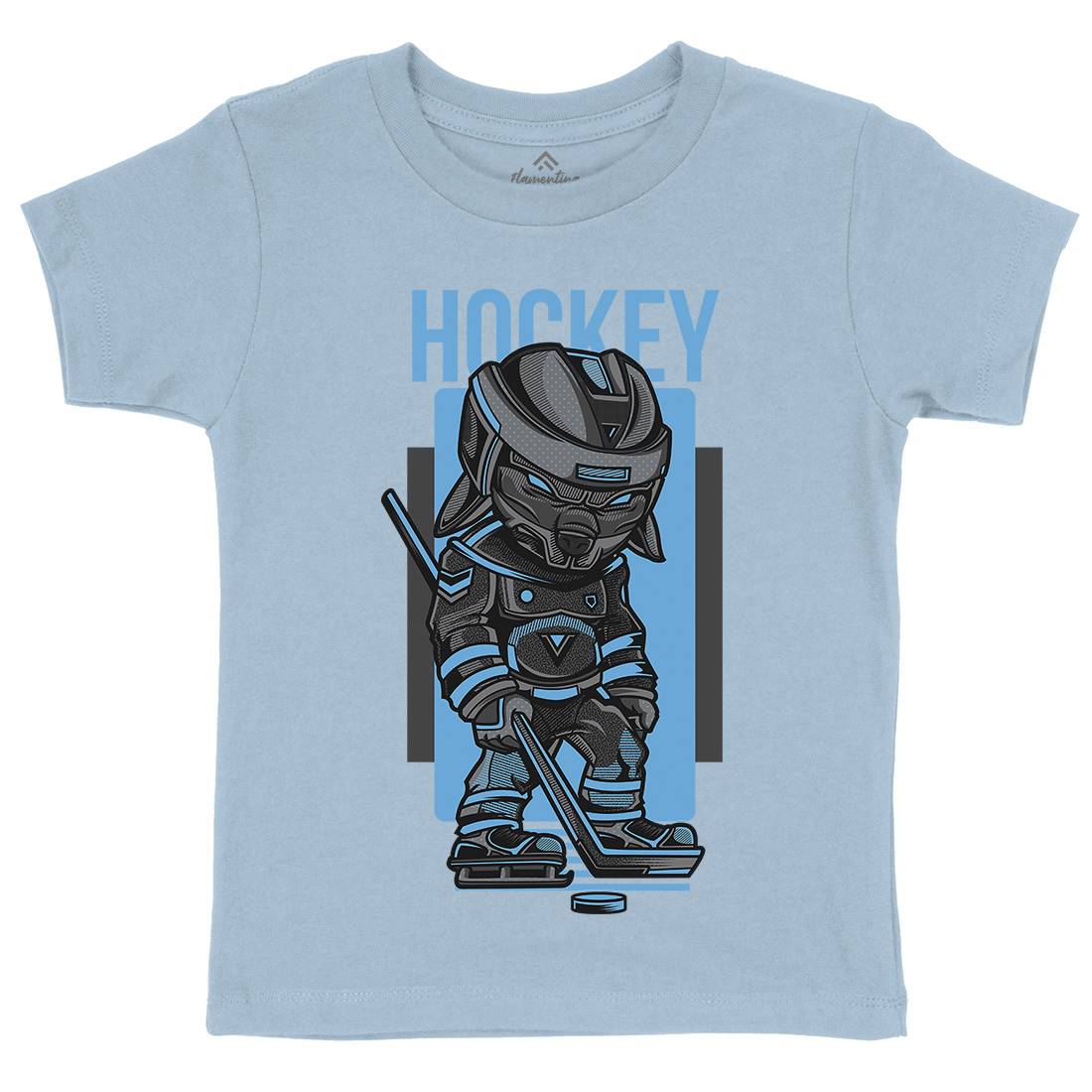 Hockey Kids Crew Neck T-Shirt Sport D614