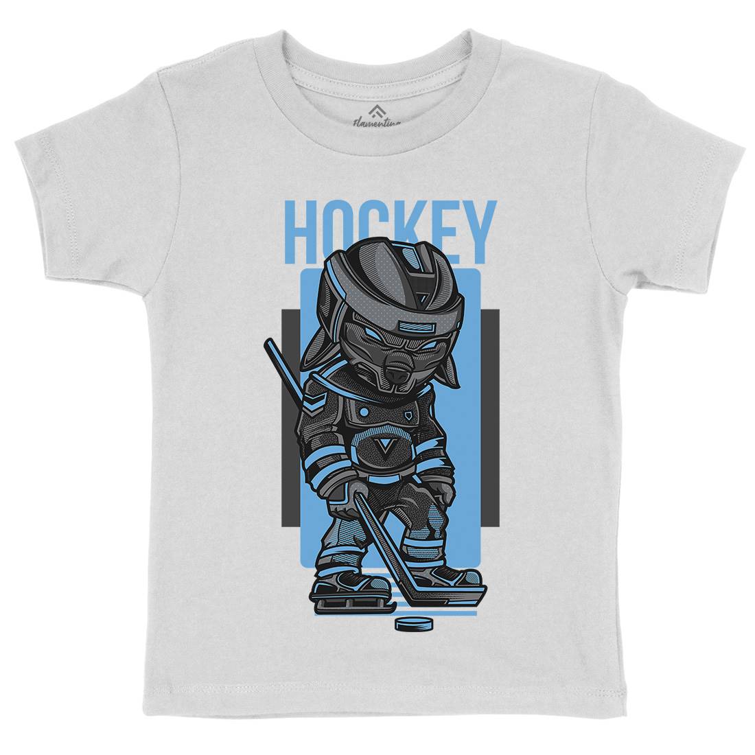Hockey Kids Crew Neck T-Shirt Sport D614