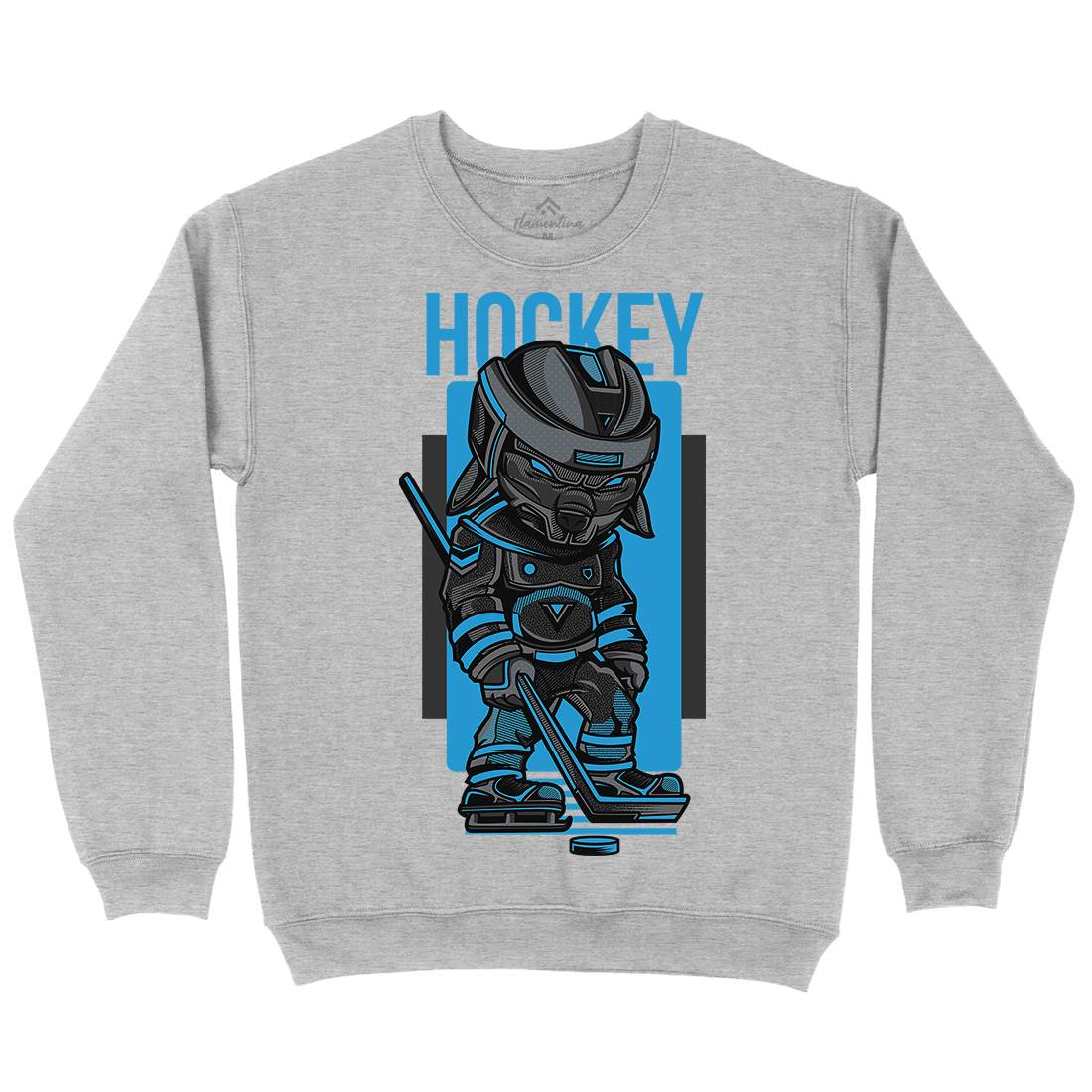 Hockey Mens Crew Neck Sweatshirt Sport D614