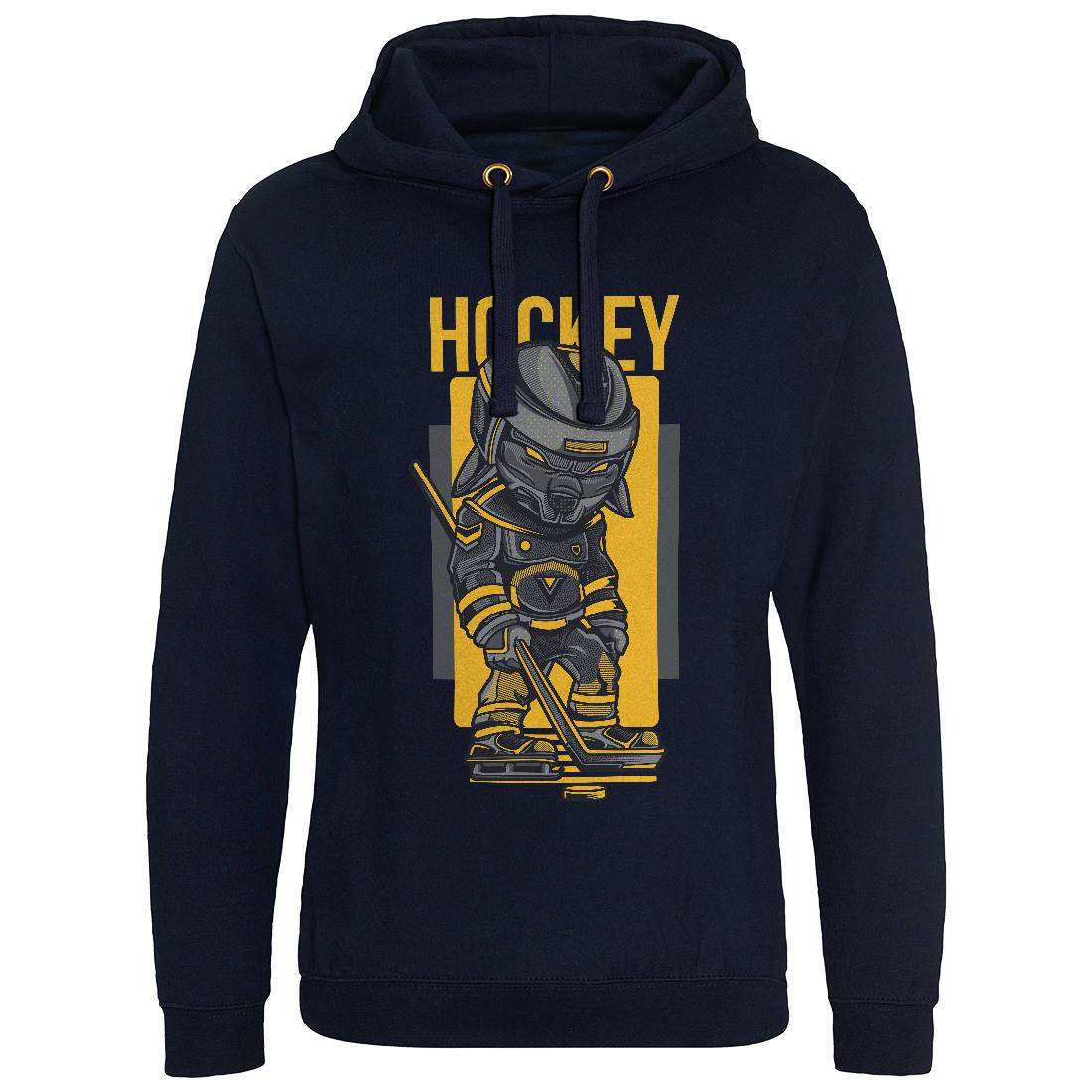 Hockey Mens Hoodie Without Pocket Sport D614