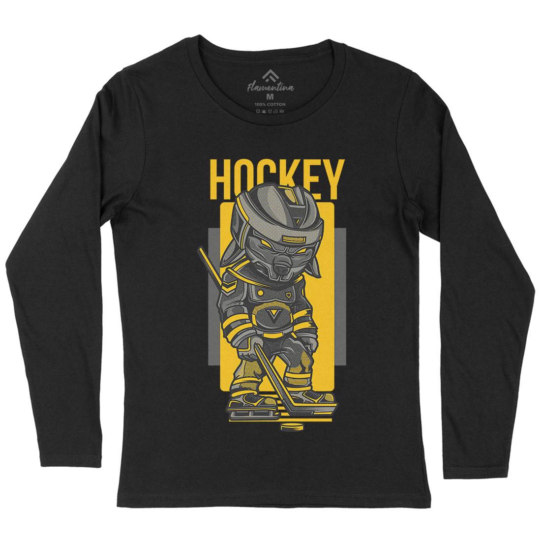 Hockey Womens Long Sleeve T-Shirt Sport D614