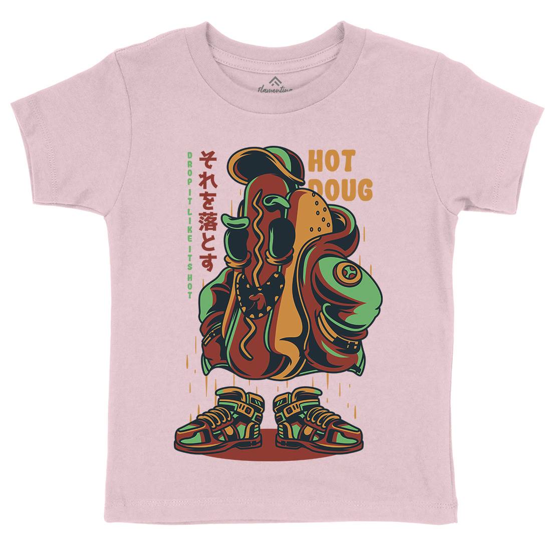 Hot Dough Kids Organic Crew Neck T-Shirt Food D615