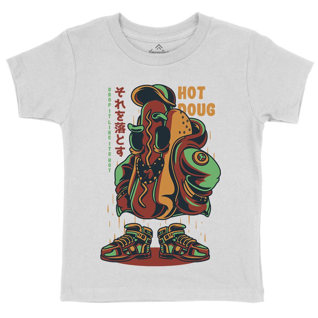 Hot Dough Kids Organic Crew Neck T-Shirt Food D615
