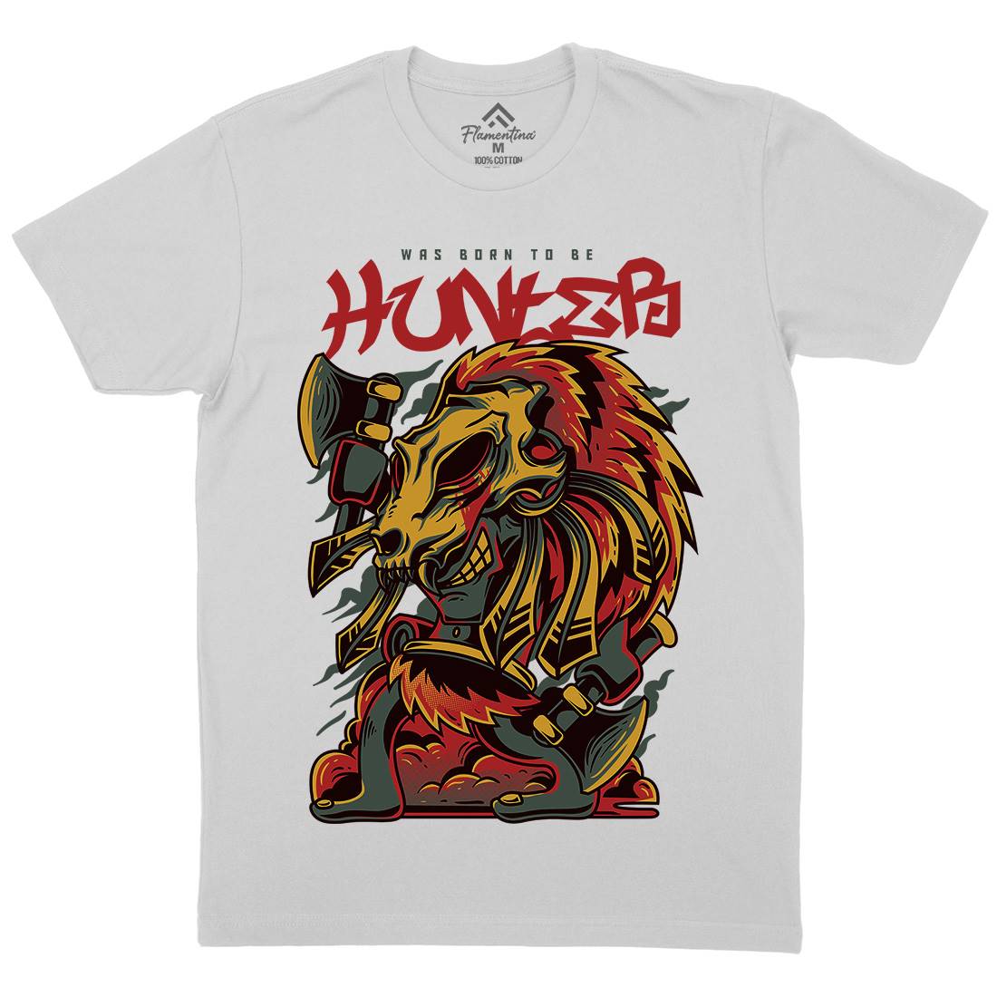 Hunter Mens Crew Neck T-Shirt Horror D616