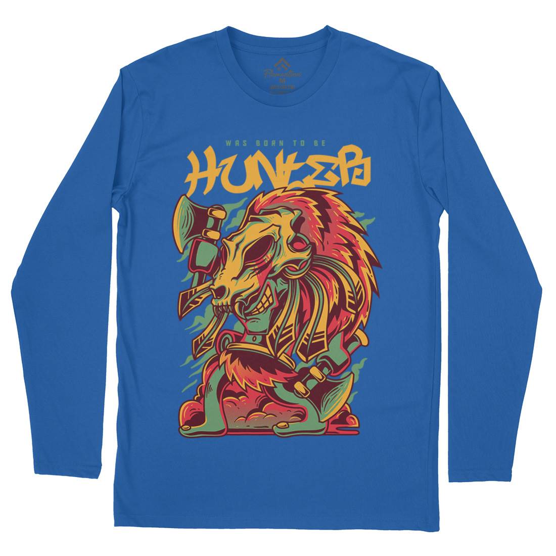 Hunter Mens Long Sleeve T-Shirt Horror D616