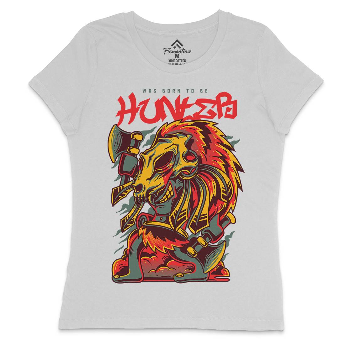 Hunter Womens Crew Neck T-Shirt Horror D616