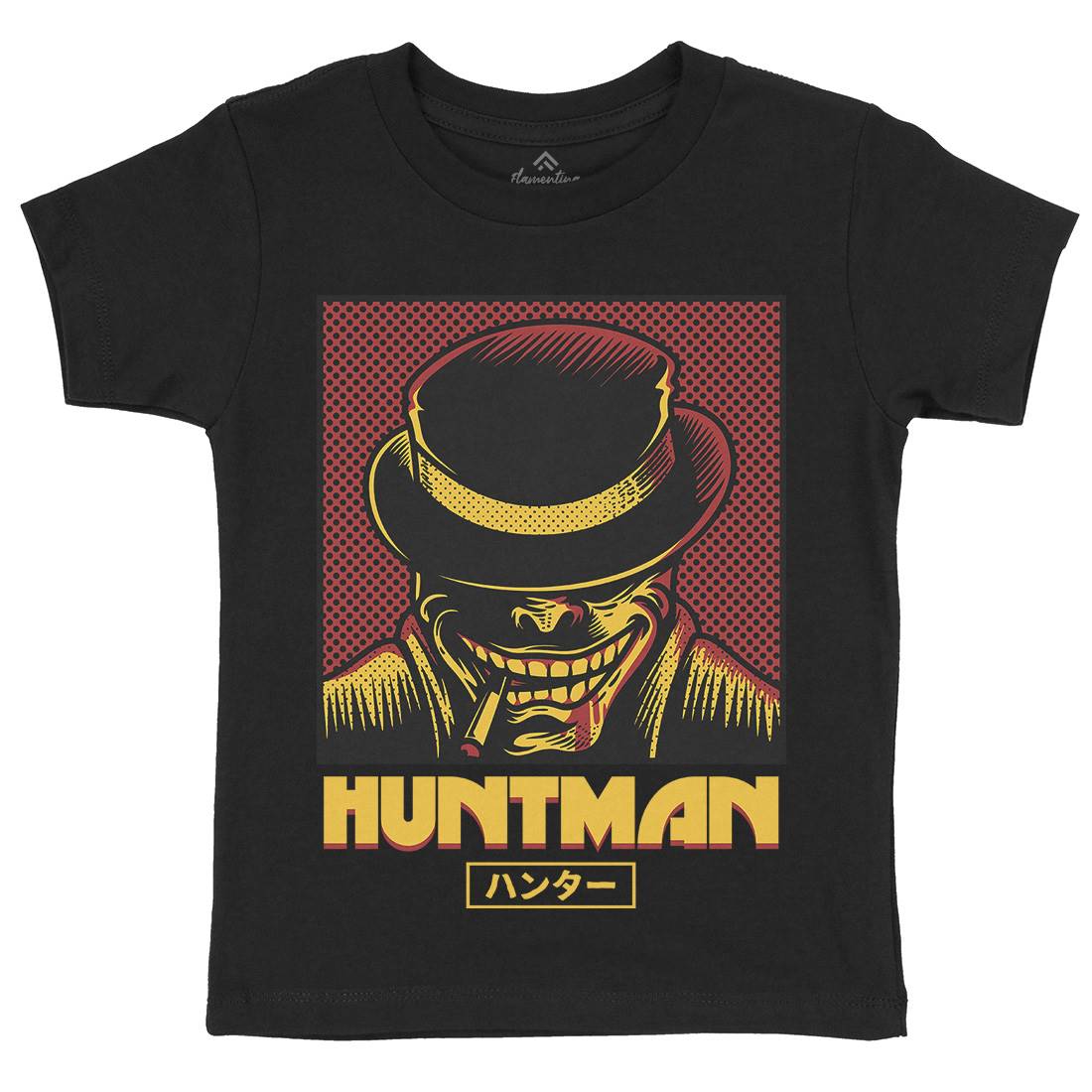 Huntsman Kids Organic Crew Neck T-Shirt Horror D617