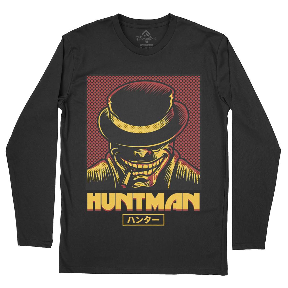 Huntsman Mens Long Sleeve T-Shirt Horror D617