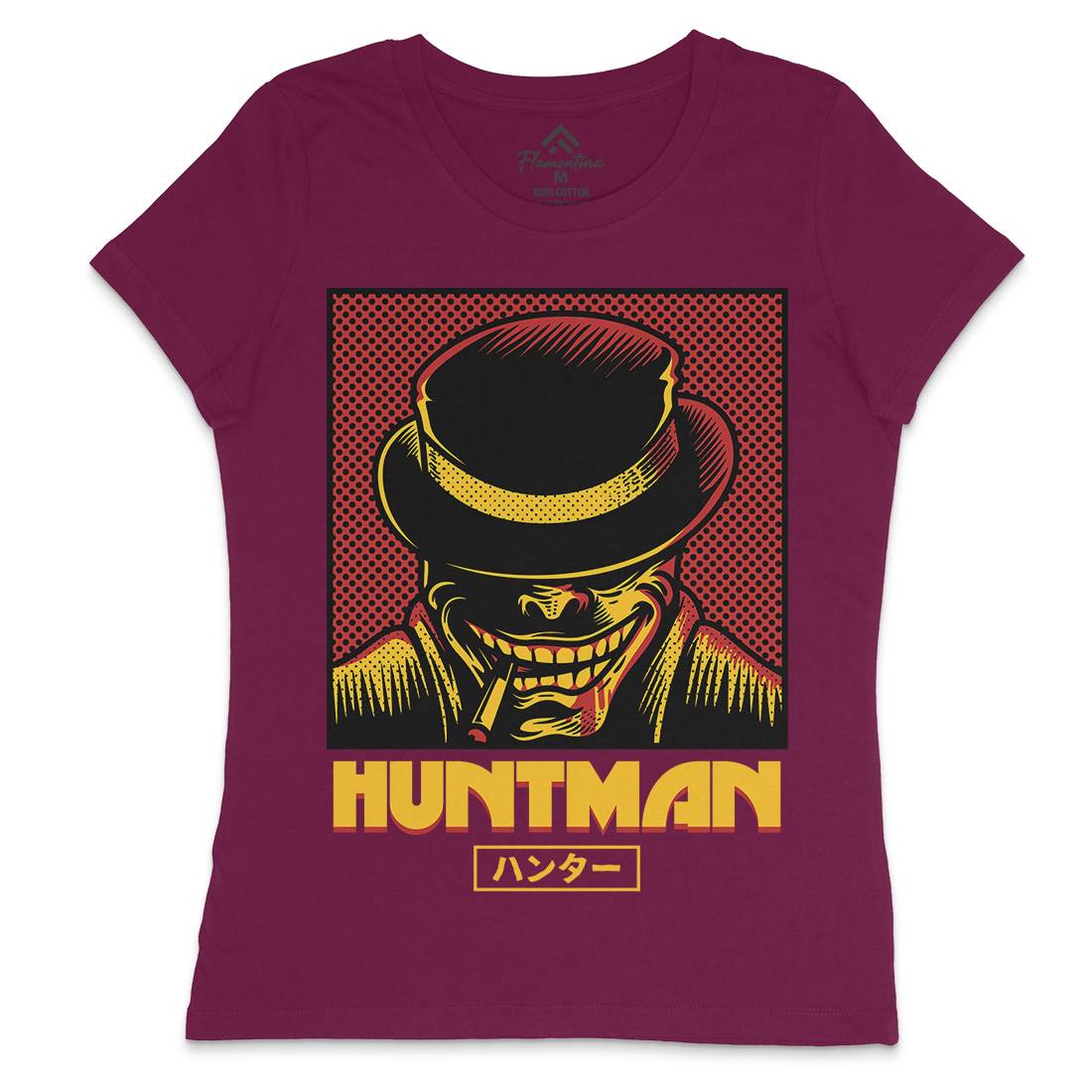 Huntsman Womens Crew Neck T-Shirt Horror D617