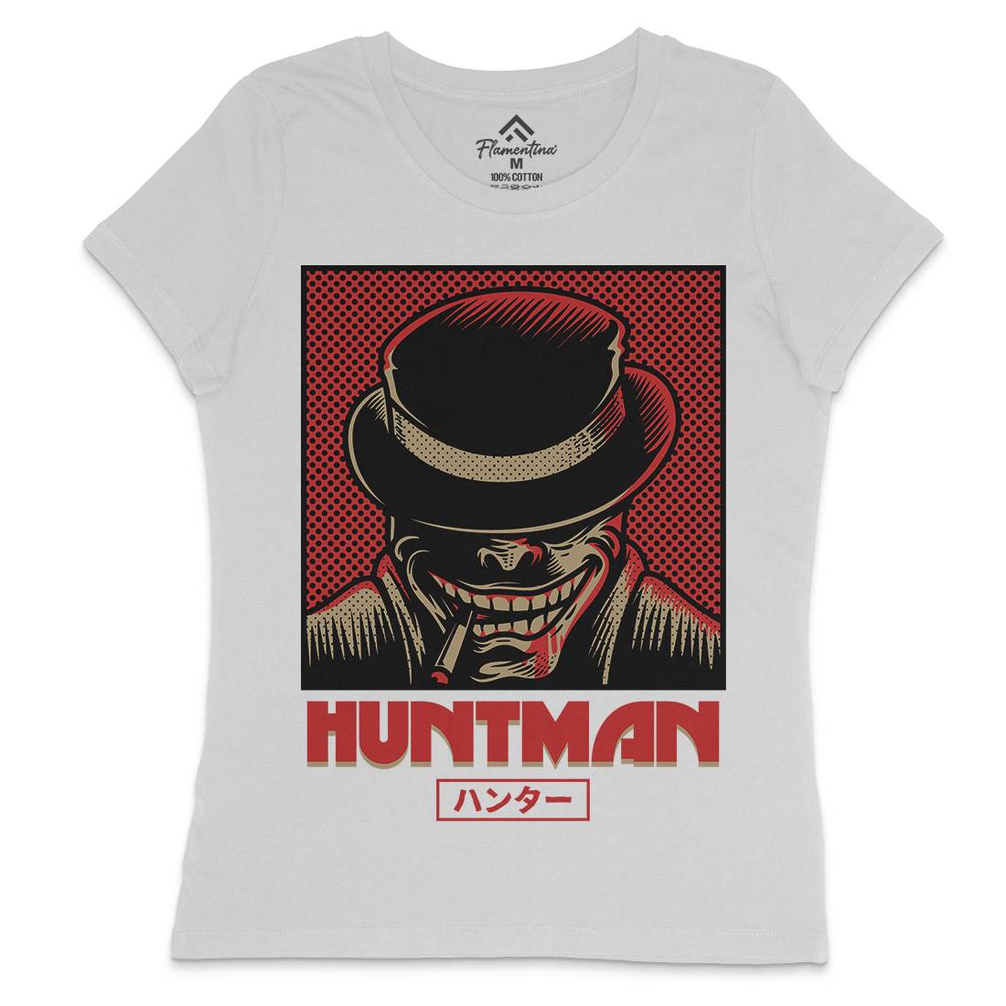 Huntsman Womens Crew Neck T-Shirt Horror D617