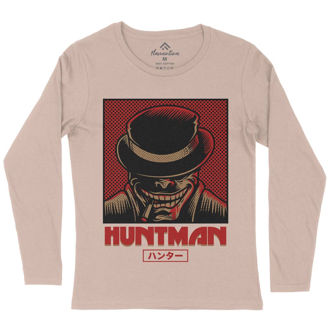 Huntsman Womens Long Sleeve T-Shirt Horror D617
