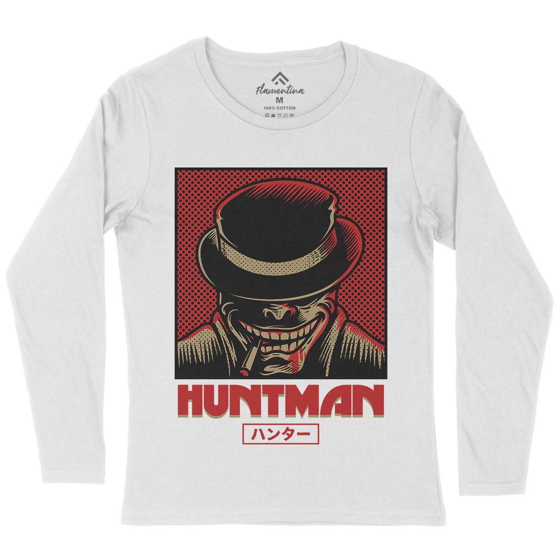 Huntsman Womens Long Sleeve T-Shirt Horror D617