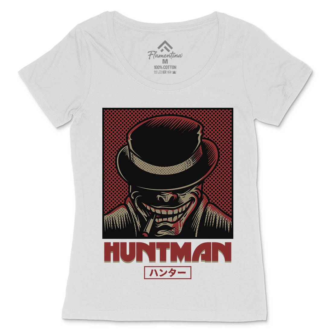 Huntsman Womens Scoop Neck T-Shirt Horror D617