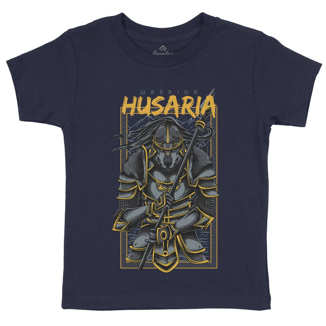 Husaria Kids Crew Neck T-Shirt Warriors D618