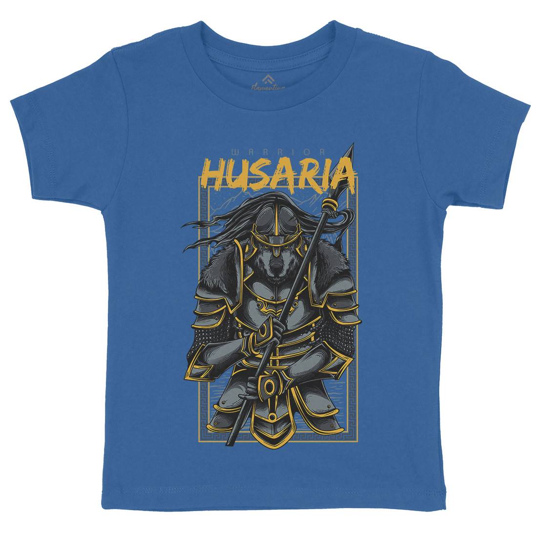Husaria Kids Organic Crew Neck T-Shirt Warriors D618