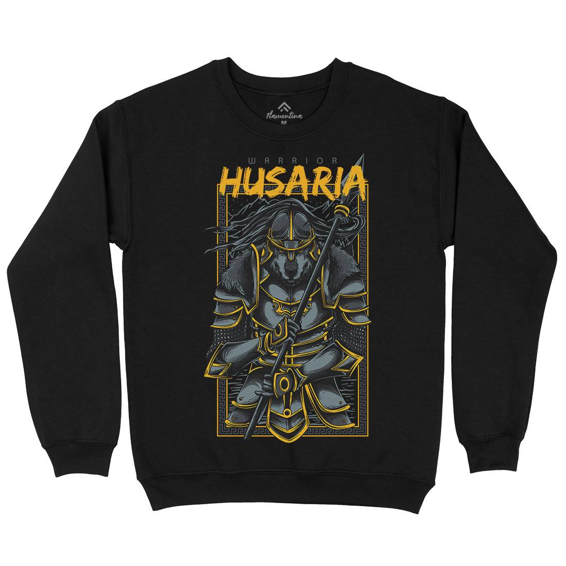 Husaria Mens Crew Neck Sweatshirt Warriors D618