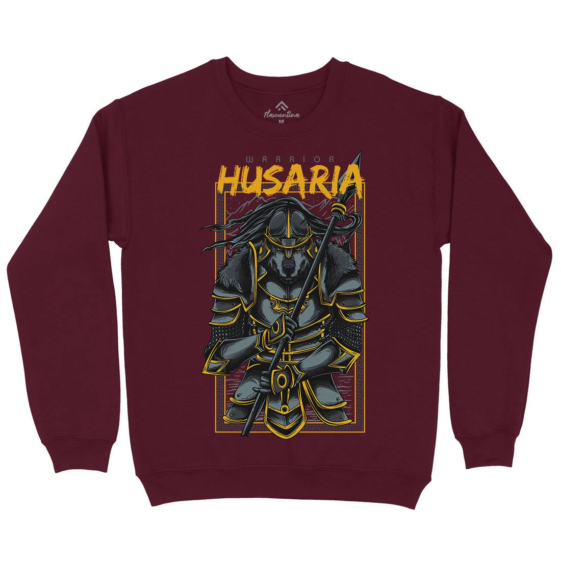 Husaria Mens Crew Neck Sweatshirt Warriors D618