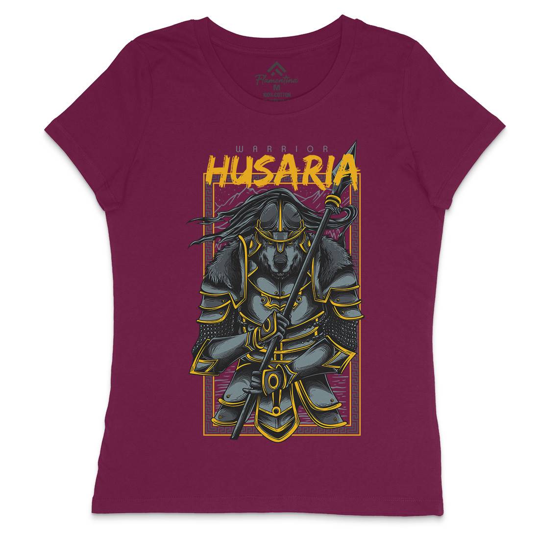 Husaria Womens Crew Neck T-Shirt Warriors D618