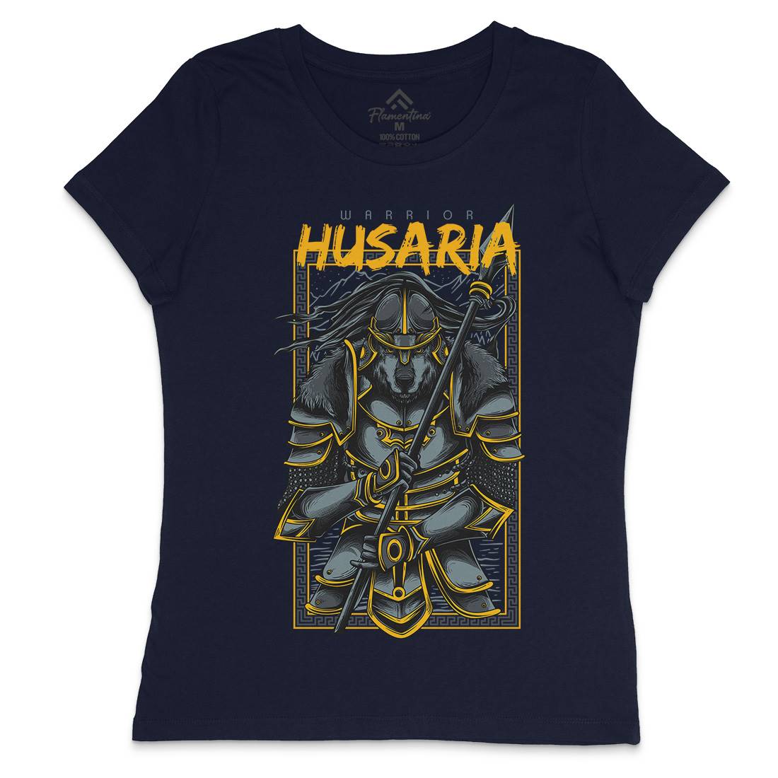 Husaria Womens Crew Neck T-Shirt Warriors D618