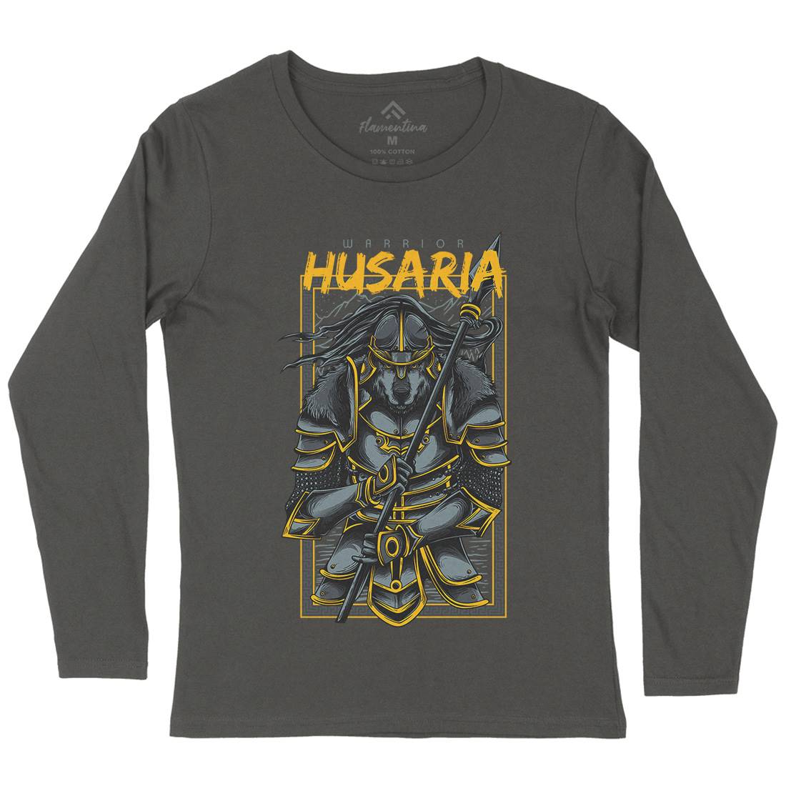 Husaria Womens Long Sleeve T-Shirt Warriors D618