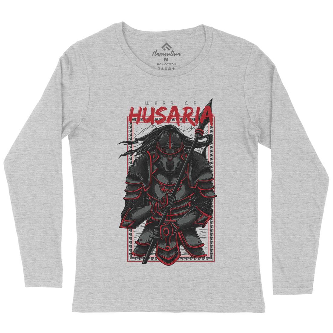 Husaria Womens Long Sleeve T-Shirt Warriors D618