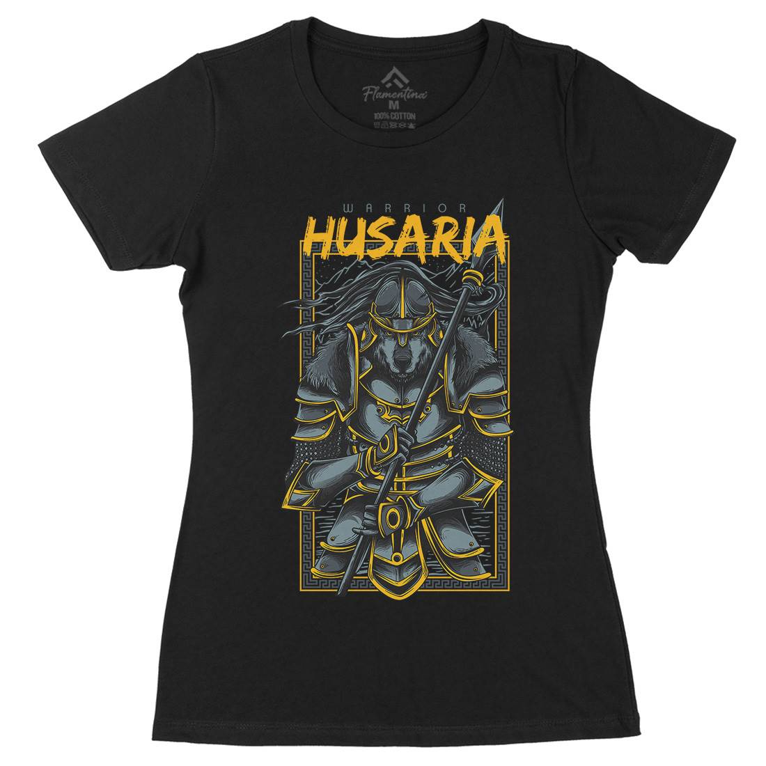 Husaria Womens Organic Crew Neck T-Shirt Warriors D618