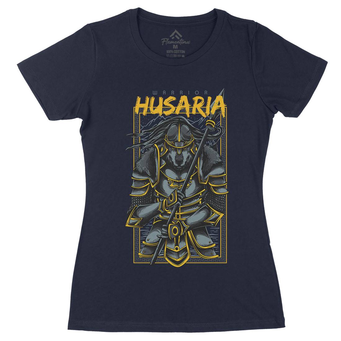 Husaria Womens Organic Crew Neck T-Shirt Warriors D618