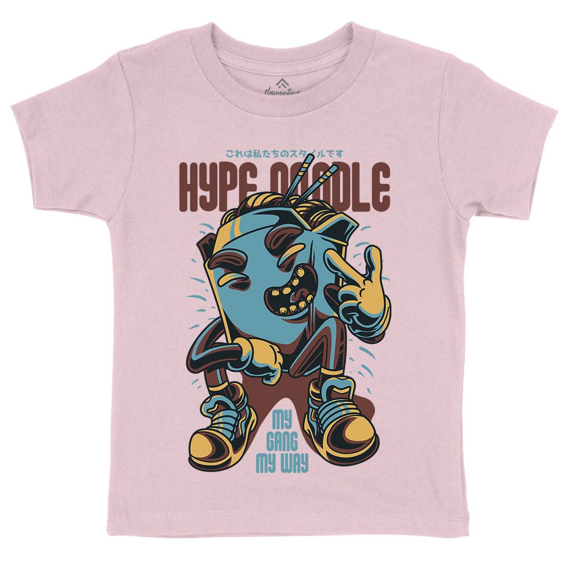 Hype Noodle Kids Organic Crew Neck T-Shirt Food D619