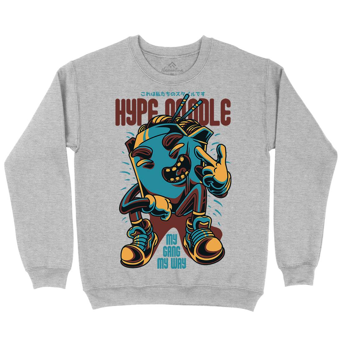 Hype Noodle Mens Crew Neck Sweatshirt Food D619