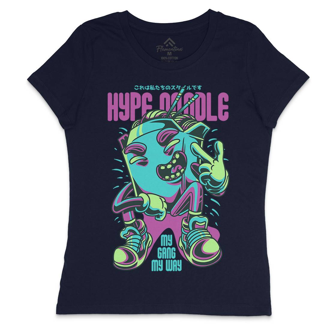 Hype Noodle Womens Crew Neck T-Shirt Food D619
