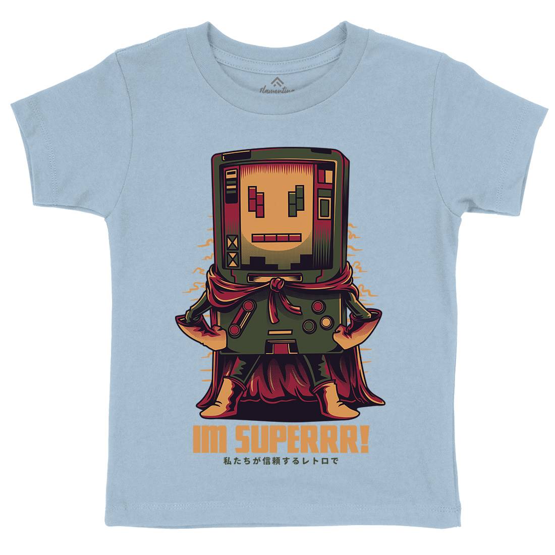 Im Superrr Kids Crew Neck T-Shirt Geek D622
