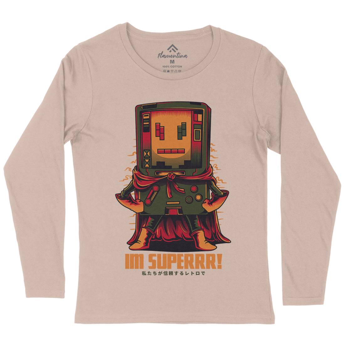 Im Superrr Womens Long Sleeve T-Shirt Geek D622