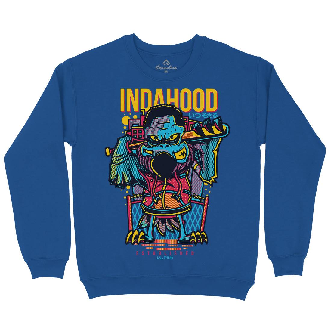 In Da Hood Kids Crew Neck Sweatshirt Animals D623