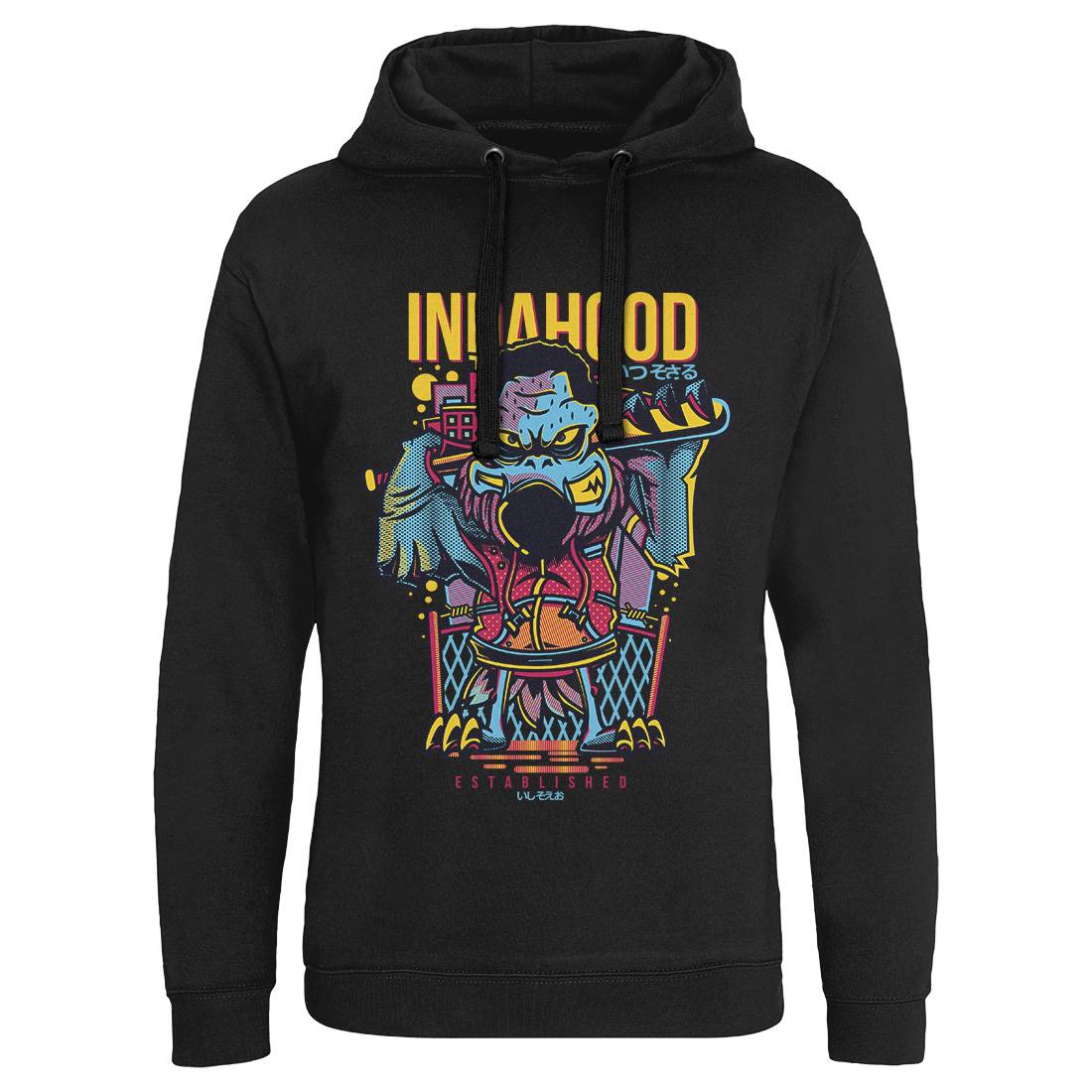 In Da Hood Mens Hoodie Without Pocket Animals D623