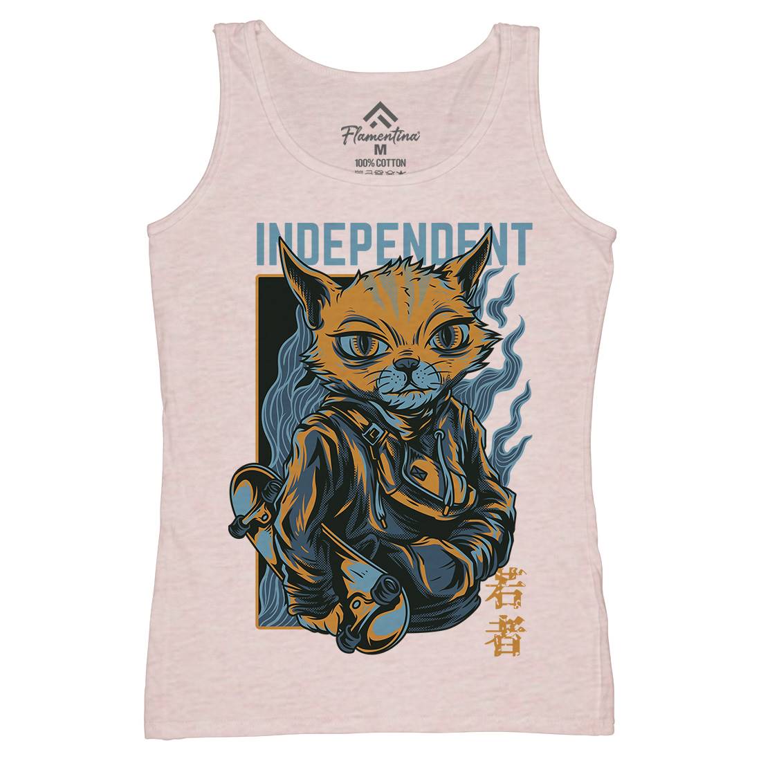 Independent Cat Womens Organic Tank Top Vest Animals D624