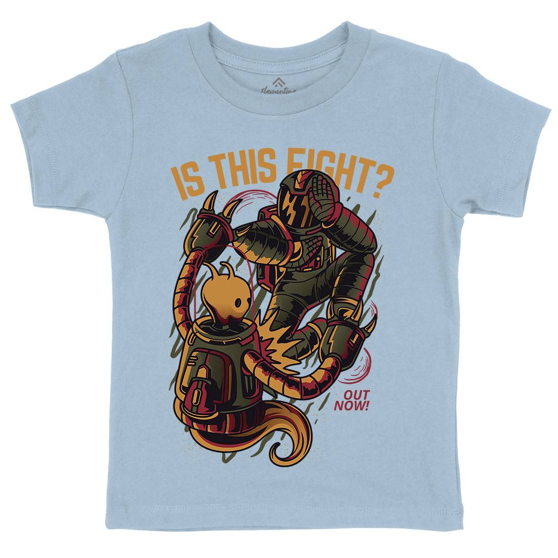 Robot Fight Kids Organic Crew Neck T-Shirt Space D625